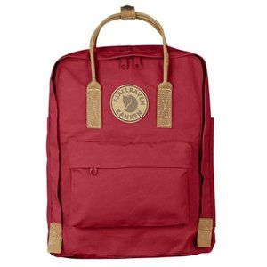 Authentic Kanken No.2 Red with Leather accents